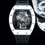 RICHARD MILLE Factory Richard Mille RM055 White ceramic case Diameter 49.9mm watch